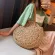 Casual Rattan Women Shoulder Bags Circle Straw Handbags Big Capacity Handmae Summer Totes Lady Round Boho Beach Treval Sac J4s