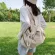 Casual Women Canvas Bag Large Capacity Totes for Female Shoulder Bag Designer Leisure Hobos Handbag Big White for Shopping