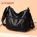 Cheap Black Women Messenger Bags Good Quality Gery Soft washed PU Leather Female Shoulder Bag for Mother Handbag Bolsa Feminina