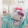 Cartoon Sanrio Hello Kitty Blanket Air Conditioning Plush Blanket Hello Kitty Doll Pillow Student Office Nap Cover Blanket
