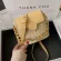 Contrast color Weave Chain Tote bag 2020 Summer New High-quality Straw Women's Designer Handbag Lock Shoulder Messenger Bag