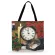 Christmas Gift Fashion Shopping Bag Reusable Ladies Tote Bag Daily Beach Bag Cartoon Painting Cat Printed Beach Bag Casual Tote