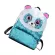 Creative Panda Shoulder Bag Stylish Sequin Mini Backpack Travel Storage Bag for Children Kids Girls Sky-Blue