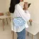 Blue Pattern Women Oulder Bags Vintage Canvas Ladies Baguette Handbags Fe Sml Tote Girls Clutch SE