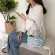 Blue Pattern Women Oulder Bags Vintage Canvas Ladies Baguette Handbags Fe Sml Tote Girls Clutch SE
