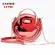 Womens Circular PU OULDER BAGS ROUND SOLID Hard Chain Mesger Bags Students Zier Crossbody Bags L Handle
