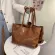 Ca Tote For Women Bags Designer Pu Leather Oulder Bag Large Capacity Soft Solid Cr Stone Ses And Luxury Handbags Sac