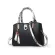 New Popular Patchwor Women Oulder Bag Elnt Fe Plaid Crossbody Bags -Handle Hand Tote with Pendant Ing