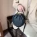 Oulder Bag for Women SML Round Crossbody Bag PU Solid Leire Luxury Handbag Mer Lit Daily B Bolsos X261H