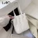 Solid Cr Pleated Bucet Bag Women's Design Handbag New Hi-Quityr Ins Ca Fame Oulder Mesger Bag Lady Totes