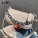 LUCDO ELNT LIZARN UNDERARM BAG VINTAGE DESIGNER Women Handbag SML Quity Leather Crossbody Bags for Women