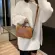 New Crocodile Pattern Handbag Oulder Bag Sml Square Bag Women's Ng Crossbody Bag Red Hai B Brown Gray