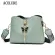 Lure Solid Cr Pu Leather Oulder Crossbody Bags For Women Hi Capacity Ca Totes Ladies Pendant Handbags