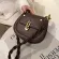 New Trendy Loc Saddle Handbag Designer Retro Brown Oulder Bag Woman Rivet Cell Phone Se Sml Cross Body Bag