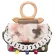 Speci Design Hit CR Stone Pattern Pate Pu Leather Acrylic Chain Handbag Trend Ladies Oulder Bag Women Mesger Bag and SES