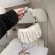 HF Moon Handbags Soft Leather Cloud Bag Women Little Bag Chains Ruched Oulder Crossbody Bags SML Cute Side Bag SAC