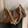 New Luxury Gold Chain Bag for Women Winter Armpit Bag Lady Oulder Crossbody Handbag Fe Travel Hand Bag SE