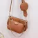Woman Crossbody Bag Leather New Style In One Wide Straps Oulder Crossbody Bag 3 Pcs Set Oulder Bag With Mini Pocet