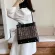 Winter Splicing Wool Women Handbag Large Capacity Rivet Designer Fe Oulder Bags New Travel Big Totes Bolsa Finina