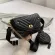 Luxury Stripe Design 2 PCS/SET OULDER BAG for Women Chain Chain PU Leather SML Handbags Fe Travel Crossbody Bag
