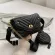 Luxury Stripe Design 2 Pcs/set Oulder Bag For Women Chain Pu Leather Sml Handbags Fe Travel Crossbody Bag