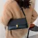 Matte Flip Underarm Bag For Women Solid Leather Oulder Bags Hasp Rivet Mesger Bags L-Match Fe Handbag Sac