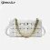 FE Wen Crossbody Bag Pu Leather Nitting Bags Ladies Clutch Bags Autumn and Winter Oulder Bag Chain Underarm Bag