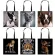 Bull Terrier Boston / German Epherd / Husy Dog Totes Bag Women Ladies Oulder Bags Canvas Organizer for NG