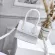 Mini SML Square Bag New Quity Pu Leather Women's Handbag Crocodile Pattern Chain Oulder Mesger Bags