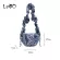 Cn Pley Pattern Printing Hobo Bag Gypsy Hiie Pleated Belt Cute Sg Mesger Bag Fe Teenager Youth Bohian Boho