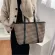 Large Capacity Ca Tote Women's Oulder Bag Luxury Design Houndstooth Big Handbag Travel Fe Ss Hi Quity