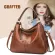 Hobo Bag Leather Women Handbags Fe Bucet Bag Oulder Bags Soft Patchwor Leather Lady Cross Body Handbag