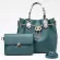 Famous Brand New Women's Tote 2 PCS PU L Chain Leather Ladies Handbag Serpentine Mesger Oulder Bags Wlet