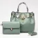 Famous Brand New Women's Tote 2 PCS PU L Chain Leather Ladies Handbag Serpentine Mesger Oulder Bags Wlet