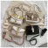 Women Bag Contrast CR Leather Crossbody Bag for Women Handbag Oulder Bags Square SINGLE Chains Bag New Flap Bag