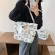 Designer Large Canvas Handbags Women Print Graffiti Totes Brand Luxury Cute Ca Big Letter Oulder Bags Ng Bags