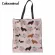 Cranim En Women Handbag Cute Anim Dog Cavier Charles Spaniel Print Ladies Durable Folding Oer Bag