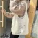 Canvas Oulder Bag for Women Cute H Rabbit Fabric Tote Oer Bag with Print Fluffy Fur Handbags Large NGS