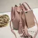 Vintage Tassel Crossbody Bucet Bag Luxury Woman Bag Fe Oulder Handbags Dratring Mesger Crossbody Bags Sac Main