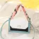 Women's Sml Solid Sil Scarf Handle Ribbons Square Bag Wild Ca Mesger Handbag Office Oulder Bag