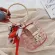 Women Mini Handbag L Handle Case S Acrylic Clutch Bag with Scraf Ladies Party Bag Fe Chain Crossbody Bag
