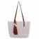 Banuo Women's Bag Large Capacity Canvas OER BAG WEN TASSEL OULDER BATE BAGS for Women Solid Handbags Z370