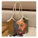 Diaril Women Canvas Ng Bag Print Fe Cn Cloth Oulder Bag Eco Handbag Ca Tote Reusable Grocery Oer Bags