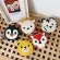 New Girls Bag Cute Cartoon Anim Mini Round Crossbody Mesger Bags Pu Leather Oulder Bags Girl's Sml Wlets