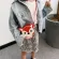 New Girls Bag Cute Cartoon Anim Mini Round Crossbody Mesger Bags Pu Leather Oulder Bags Girl's Sml Wlets