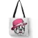 Creative Bulldog Terrier Print Tote Bag Women Handbags Eco En Ng Bags With Customized Print Traveg Sol Bags