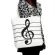 1pcwomen Girl Ca Canvas Music Notes Handbag Sol Satchel Tote Ng Bag Ca Tote Oulder Bags
