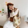 Ladies Large-Capacity L-Match Oulder Bag LAMB Wool Princed Ca Teprament Autumn and Winter New