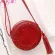 GURE Women Oulder Bag Tassel Round Weave Crossbody Bags Ladies PU Leather Handbag Girl Mini Circular Bogs Bolsos