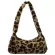 Pard Print Women Sml Oulder Bag H Soft Fluffy Ladies Baguette Se Handbags Vintage Fe Underarm Bags